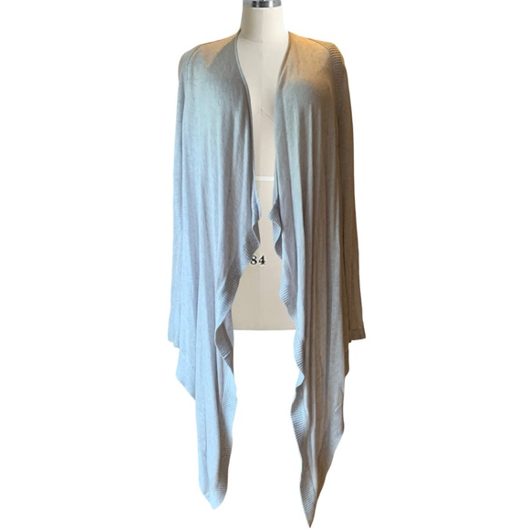 Lululemon Waterfall Open Front Cardigan Size 6 in Light Heather Grey - Picture 2 of 10